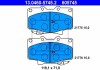 Фото автозапчасти комплект тормозных колодок передний TOYOTA LAND CRUISER 80 4.0/4.2D/4.5 01.90-12.97 ATE 13.0460-5745.2 (фото 1)