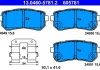 Комплект тормозных колодок задних HYUNDAI IX20, KONA, KONA/SUV, TUCSON; KIA PICANTO II 1.0-1.6LPG 11.10- ATE 13.0460-5781.2 (фото 2)