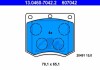 Фото автозапчастини гальмівні колодки, дискове гальмо (набір) ATE 13.0460-7042.2 (фото 1)
