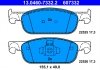 Фото автозапчасти комплект тормозных колодок передний DACIA LOGAN II, LOGAN MCV II, SANDERO II; RENAULT CLIO IV, LOGAN II, SANDERO/STEPWAY II 0.9-1.6 10.12- ATE 13.0460-7332.2 (фото 2)