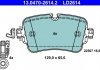 Фото автозапчасти колодки тормозные AUDI A6 ALLROAD C8/A6 C8/A7/A8 D5/Q7, Volkswagen TOUAREG 2.0-3.0DH >2015 65x129x16.9mm зад. без датчика ATE 13.0470-2614.2 (фото 1)