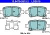 Комплект гальмівних колодок керамічна спинка CHEVROLET BOLT, VOLT; OPEL ASTRA K, INSIGNIA B, INSIGNIA B COUNTRY, INSIGNIA B GRAND SPORT 1.0-Electric 06.15- ATE 13.0470-2615.2 (фото 2)