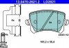 Фото автозапчасти комплект тормозных колодок керамическая спинка (для вентилируемых дисков) SKODA OCTAVIA III; Volkswagen CC B7, GOLF VI, PASSAT ALLTRACK B7, PASSAT B6, PASSAT B7 1.0-Electric 03.05- ATE 13.0470-2621.2 (фото 2)