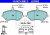 Фото автозапчасти комплект тормозных колодок керамический фасад CITROEN C5 III, C6; PEUGEOT 407, 607 2.0-3.0 02.00- ATE 13.0470-2892.2 (фото 1)