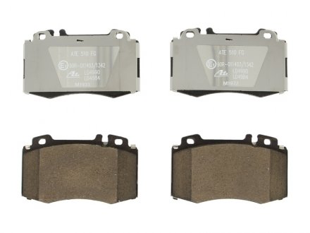 Комплект тормозных колодок керамический фасад MERCEDES M (W163), S (W220), SL (R129) 2.7D-5.0 02.98-08.05 ATE 13.0470-4984.2 (фото 1)