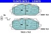 Фото автозапчасти комплект тормозных колодок керамический фасад AUDI A4 ALLROAD B9, A4 B9, A5, A6 ALLROAD C8, A6 C8, A7, A8 D5, Q5, Q7, Q8; Volkswagen TOUAREG 1.4-3.0H 01.15- ATE 13.0470-5678.2 (фото 1)