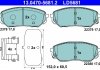 Фото автозапчасти комплект тормозных колодок передний HYUNDAI SANTA FE IV, SANTA FE IV/SUV; KIA SORENTO III 2.0D-3.3 01.15- ATE 13.0470-5681.2 (фото 2)