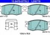 Комплект тормозных колодок керамический фасад HYUNDAI ACCENT III, I20 I; KIA RIO II 1.1D-1.6D 03.05- ATE 13.0470-5779.2 (фото 2)
