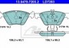 Комплект гальмівних колодок керамічний фасад MERCEDES E T-MODEL (S211), E (W211) 2.6-3.5 03.03-07.09 ATE 13.0470-7203.2 (фото 2)