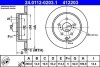 Фото автозапчастини гальмівний диск задній лівий/правий TOYOTA PRIUS C, PRIUS PLUS 1.5H/1.8H 05.11- ATE 24.0112-0203.1 (фото 3)