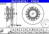 Фото автозапчасти тормозной диск задний левая/правая (с кольцом АБС) FORD TRANSIT, TRANSIT TOURNEO 2.2D 04.06-08.14 ATE 24.0116-0216.1 (фото 1)