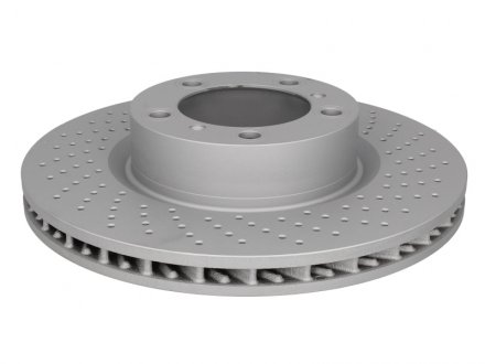 Тормозной диск передний правый (сплав / высокоуглеродистый) PORSCHE 718 BOXSTER, 718 CAYMAN, 911, 911 TARGA, BOXSTER, CAYMAN 2.0-3.6 06.08- ATE 24.0128-0246.1 (фото 1)