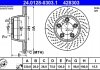 Фото автозапчастини гальмівний диск задній ліва PORSCHE 911, 911 TARGA 3.0 11.15-12.19 ATE 24.0128-0303.1 (фото 2)