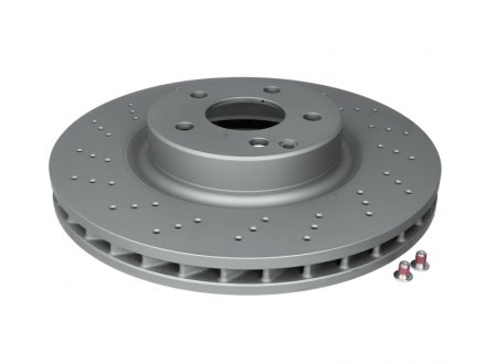Тормозной диск передний левый/правый (сплав/высокоуглеродистый) MERCEDES E T-MODEL (S211), E (W211), SL (R230) 1.8-5.0 10.01-01.12 ATE 24.0132-0153.1 (фото 1)