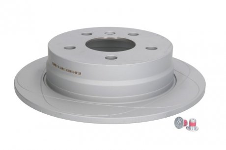 Тормозной диск, PowerDisc, массивный, с прорезями, задний ; левая/правая, ср. внешний 258 мм, т.е. 8 мм, 1 шт. MERCEDES A (W169), B SPORTS TOURER (W245) 1.5-Electric 09.04-06.12 ATE 24.0308-0113.1