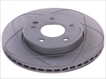 Гальмівний диск, PowerDisc, вентильований, прорізний, передній; лівий/правий, ср. зовнішній 284 мм, тис. 22 мм, 1 шт. MERCEDES C T-MODEL (S202), C (W202) 1.8-2.8 03.93-03.01 ATE 24.0322-0132.1 (фото 1)