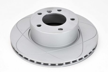 Гальмівний диск, PowerDisc, вентильований, прорізний, передній; лівий/правий, ср. зовнішній 296 мм, тис. 22 мм, 1 шт. BMW 5 (E39) 2.0-3.5 09.95-05.04 ATE 24.0322-0159.1 (фото 1)