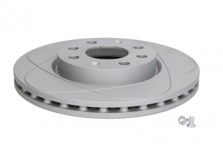 Тормозной диск, PowerDisc, вентилируемый, перфорированный, передний ; левая/правая, ср. наружный 257 мм, тыс. шт. 22мм, 1шт. FIAT GRANDE PUNTO, PUNTO, PUNTO EVO; LANCIA YPSILON 0.9-1.4LPG 10.03- ATE 24.0322-0231.1 (фото 1)