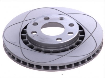 Тормозной диск, PowerDisc, вентилируемый, перфорированный, передний ; левая/правая, ср. внешний 256 мм, т.е. 24 мм, 1 шт. DAEWOO ESPERO, LANOS, NEXIA; OPEL ASCONA C, ASTRA F 1.4-2.0D 08.84- ATE 24.0324-0115.1 (фото 1)