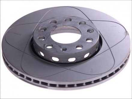 Гальмівний диск, PowerDisc, вентильований, прорізний, передній; лівий/правий, ср. зовнішній 288 мм, тис. 25 мм, 1 шт AUDI 100 C4, A4 B5, A4 B6, A4 B7, A6 C4, A6 C5 1.6-2.8 12.90-05.13 ATE 24032501051 (фото 1)