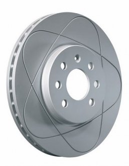 Гальмівний диск, PowerDisc, вентильований, прорізний, передній; лівий/правий, ср. зовнішній 314 мм, тис. 25 мм, 1 шт AUDI A6 C6 2.0-3.0D 05.04-08.11 ATE 24.0325-0149.1