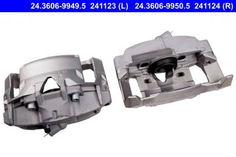 Суппорт дискового тормоза передний левый VOLVO S60 II, S80 II, V60 I, V70 III, XC70 II; FORD GALAXY II, GALAXY MK II, S-MAX 1.5-4.4 03.06- ATE 24.3606-9949.5