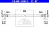 Фото автозапчасти тормозной шланг передний левый/правый (длина 290мм, M10x1/M10x1) BMW 1502-2002 (E10), 2500-3.3 (E3), 2.5-3.2 (E9), 3 (E21), 3 (E30), 5 (E12), 6 (E24), 7 (E23) 1.6-3.5 09.67-12.91 ATE 24.5201-0290.3 (фото 1)