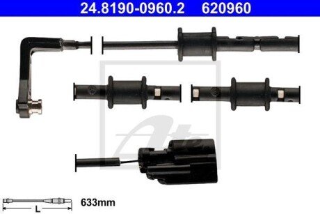 Фото автозапчастини czujnik klockрw ham. jaguar t. xf 2,0 02- ATE 24819009602