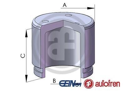 Фото автозапчасти поршенек суппорта перед CIVIC/PICANTO/i10 (51х44,15мм) 79- SEINSA AUTOFREN D02572