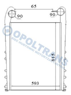 Фото автозапчастини chЕ‚odnica pow.RVI AE DXi 04-06r,Pre.DXi -12r Highw AVA COOLING 0406000495