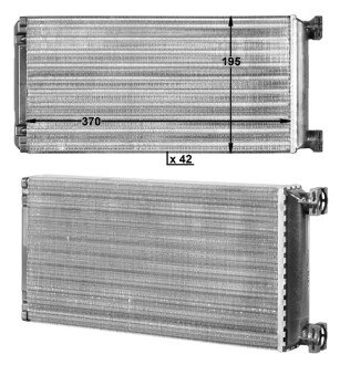 Фото автозапчастини радіатор пічки MAN TGA-L-M-X -12r- Highway AVA COOLING 1602010206