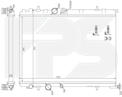 Фото автозапчастини радіатор охолодження AVA COOLING 20 A81-AV