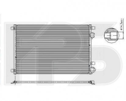 Конденсатор кондиціонера AVA COOLING 56 K164-AV (фото 1)