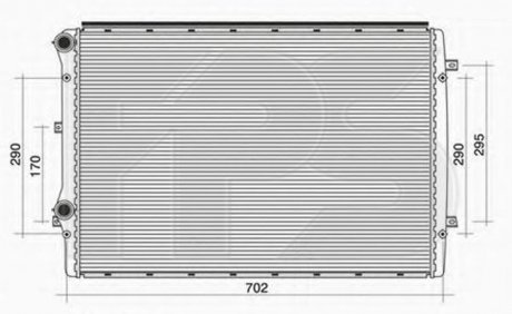 Фото автозапчастини радіатор охолодження AVA COOLING 74 A121-AV