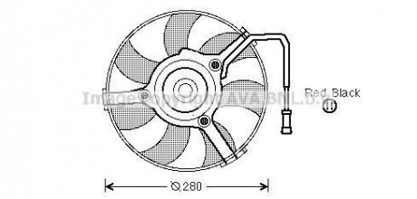 Вентилятор радиатора VW (пр-во) AVA COOLING AI7504 (фото 1)