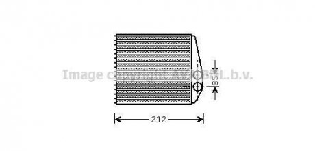 Радиатор отопителя OPEL (пр-во) AVA COOLING OLA6354 (фото 1)
