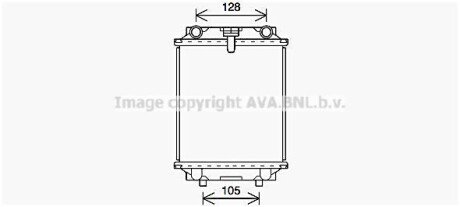 Фото автозапчасти ava audi радіатор системи охолодження двигуна seat, skoda, vw AVA COOLING AI2415