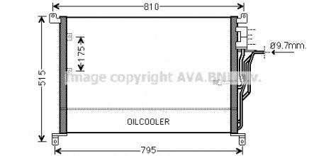 Фото автозапчастини конденсатор кондиціонера AUDI A8 D3 2.8-6.0 10.02-07.10 AVA COOLING AI5301 AVA