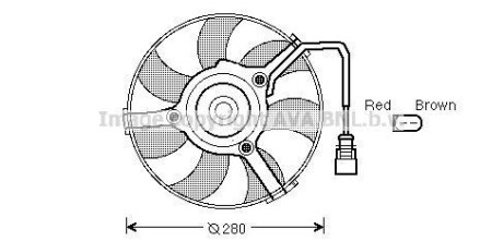 Фото автозапчасти вентилятор AVA COOLING AI 7516