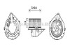 Фото автозапчастини wentylator nagrz.audi 80/a4/passat AVA COOLING AI8372 (фото 1)