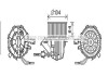 Фото автозапчасти вентилятор отопителя салона Audi A4 08>15, A5 09>12/11, Q5 08>12/12 AVA COOLING AI8391 (фото 1)