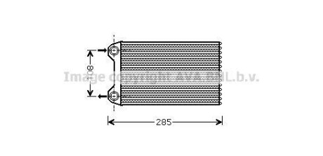 Фото автозапчасти радиатор отопителя HEAT AUDI A4 ALL 00- LHD (Ava) AVA COOLING AIA6223