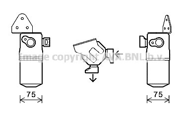 Фото автозапчастини осушувач кондиціонера AUDI A8 D3 2.8-4.2 10.02-07.10 AVA COOLING AID348 AVA