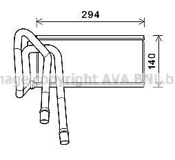 Фото автозапчасти радиатор отопителя салона Range Rover Sport 05>13 AVA COOLING AUA6226