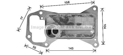 Радиатор масляный BMW 3 E90-E91-E92-E93 (05-) 325d (AVA) AVA COOLING BW3592