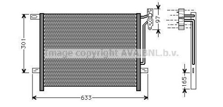 Фото автозапчастини радіатор кондиціонера BMW 3 (E46) 1.6-3.2 12.97-12.07 AVA COOLING BW5203