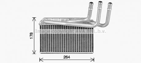 Радиатор отопителя салона BMW X5e70 X6e71 X5f15 X6f16 AVA COOLING BW6599 (фото 1)