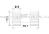 Фото автозапчасти вентилятор отопителя салона BMW 3 (E46) (98-05), X3 (E83) (04-) AVA AVA COOLING BW8480 (фото 1)