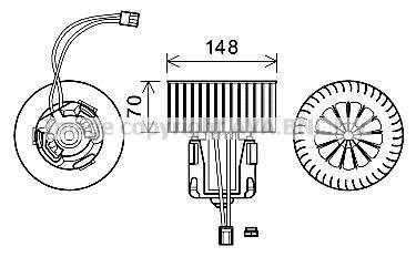 Фото автозапчасти вентилятор салону AVA COOLING BW8540