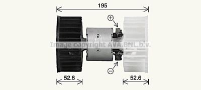 Фото автозапчастини вентилятор салону AVA COOLING BW8610